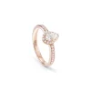 Damiani Anelli Di Fidanzamento | Anelli>Anello di fidanzamento in oro rosa con diamante taglio goccia
