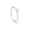 Damiani Anelli Di Fidanzamento | Anelli>Anello di fidanzamento in oro bianco con diamante da 0,15 carati, colore G, purezza VS