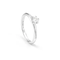 Damiani Anelli Di Fidanzamento | Anelli>Anello di fidanzamento in platino con diamante da 0,15 carati, colore G, purezza VS