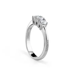 Damiani Anelli>Anello in oro bianco con diamanti 0,34 carati