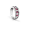 Damiani Anelli>Anello in oro bianco con diamanti e rubini