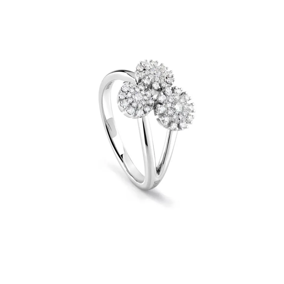 Damiani Anelli>Anello in oro bianco con diamanti