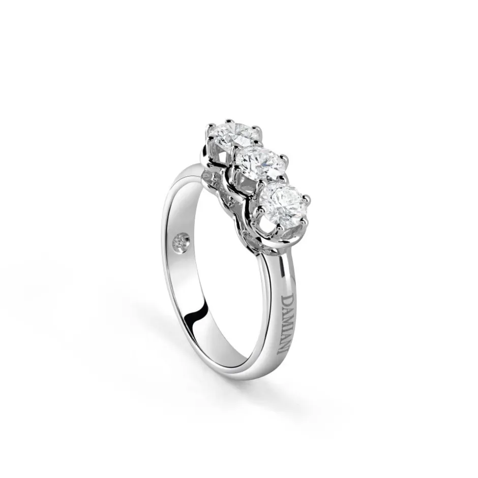Damiani Anelli>Anello in oro bianco con diamanti 0,46 carati