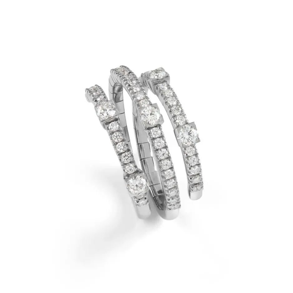 Damiani Anelli>Anello in oro bianco con diamanti