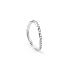 Damiani Fedi Nuziali | Anelli>Anello in oro bianco con diamanti