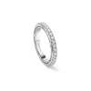 Damiani Fedi Nuziali | Anelli>Anello in oro bianco con diamanti