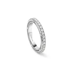Damiani Fedi Nuziali | Anelli>Anello in oro bianco con diamanti