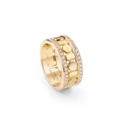 Uomo Damiani Anelli Per Coppie | Uomo>Anello in oro giallo con diamanti, 8,3 mm.