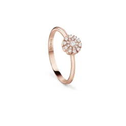 Damiani Anelli>Anello in oro rosa con diamanti