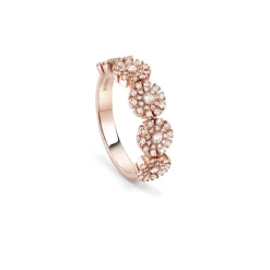 Damiani Anelli>Anello in oro rosa con diamanti