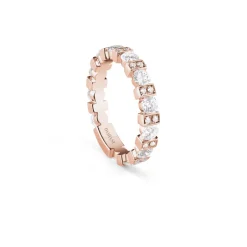 Damiani Fedi Nuziali | Anelli>Anello in oro rosa con diamanti, 3,50 mm.