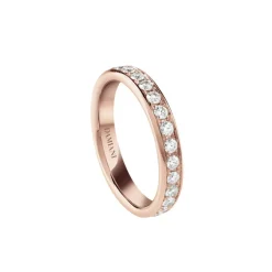 Damiani Anelli | Fedi Nuziali>Anello in oro rosa con diamanti