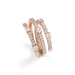 Damiani Anelli>Anello in oro rosa con diamanti