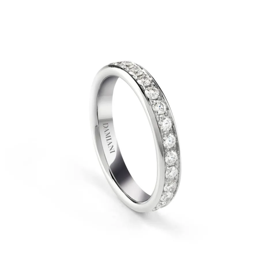 Damiani Anelli>Anello in platino con diamanti