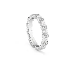Damiani Fedi Nuziali | Anelli>Anello in platino con diamanti, 3,50 mm.