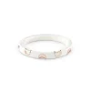 Damiani Bracciali>Bracciale in ceramica bianca con oro rosa e diamanti