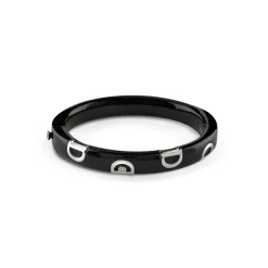 Damiani Bracciali>Bracciale in ceramica nera con oro bianco e diamanti