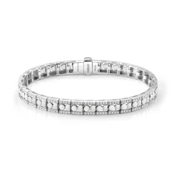 Uomo Damiani Uomo | Bracciali>Bracciale in oro bianco con diamanti