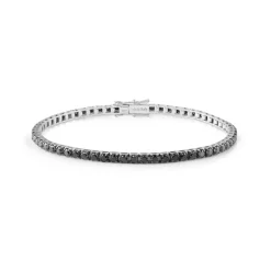 Uomo Damiani Uomo | Bracciali>Bracciale in oro bianco con diamanti black 5,77 carati