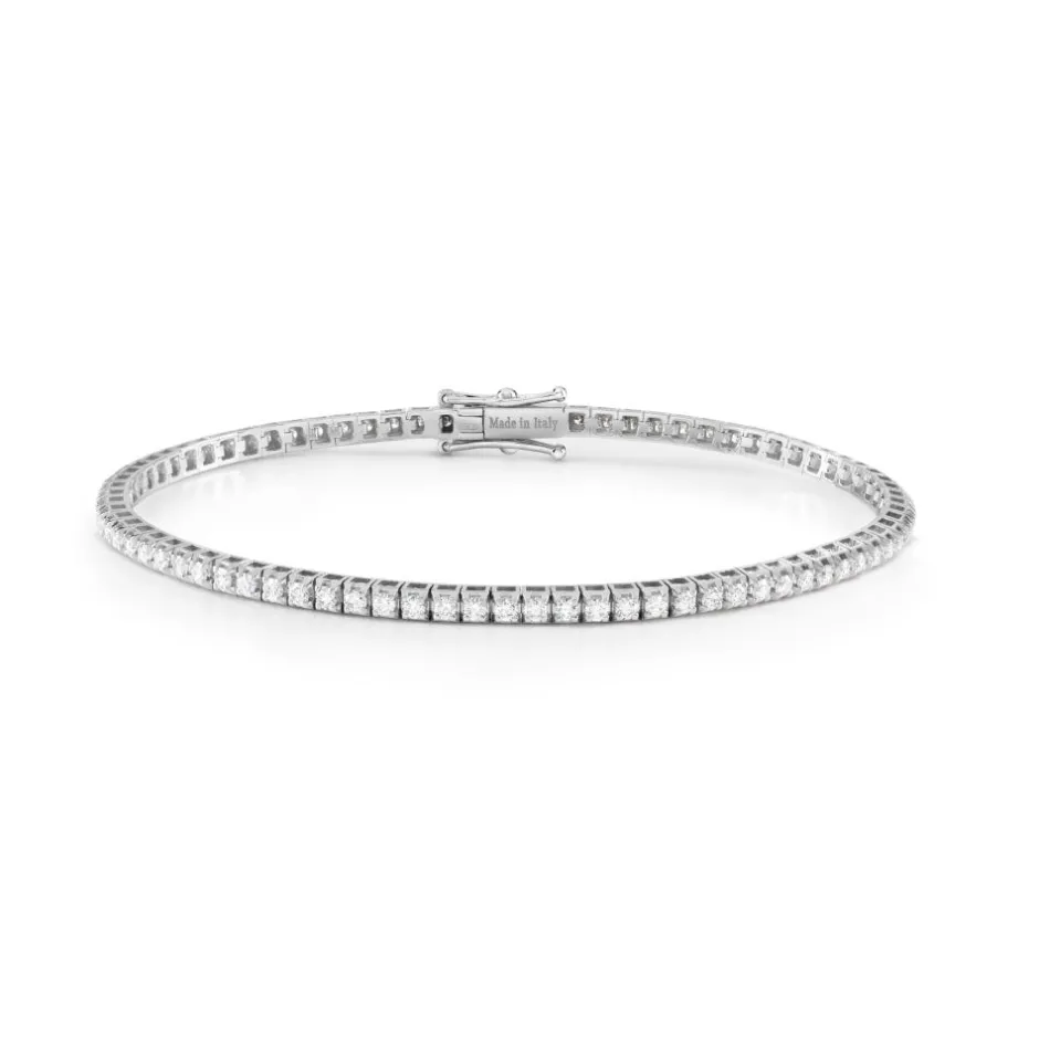 Uomo Damiani Uomo | Bracciali>Bracciale in oro bianco con diamanti 1,54 carati