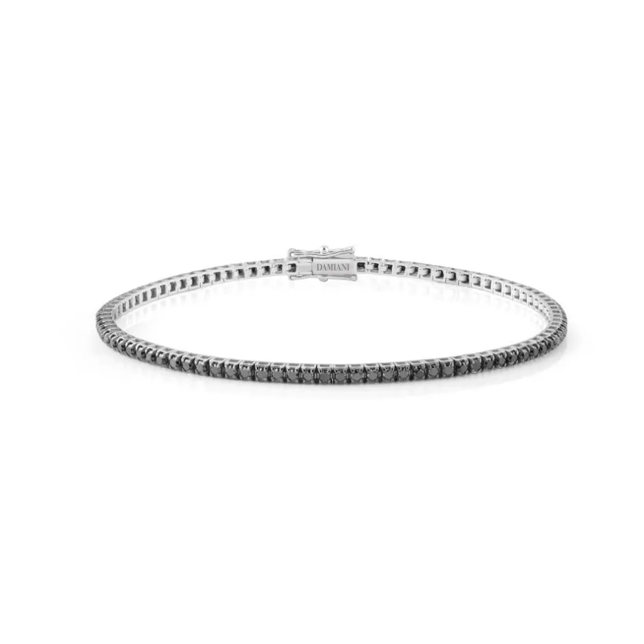 Uomo Damiani Uomo | Bracciali>Bracciale in oro bianco con diamanti black 2,06 carati