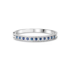 Damiani Bracciali>Bracciale in oro bianco con diamanti e zaffiri