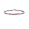 Damiani Bracciali>Bracciale in oro bianco con diamanti e rubini