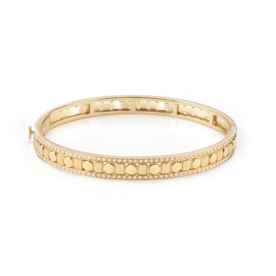 Uomo Damiani Uomo | Bracciali>Bracciale in oro giallo con diamanti, 7 mm.
