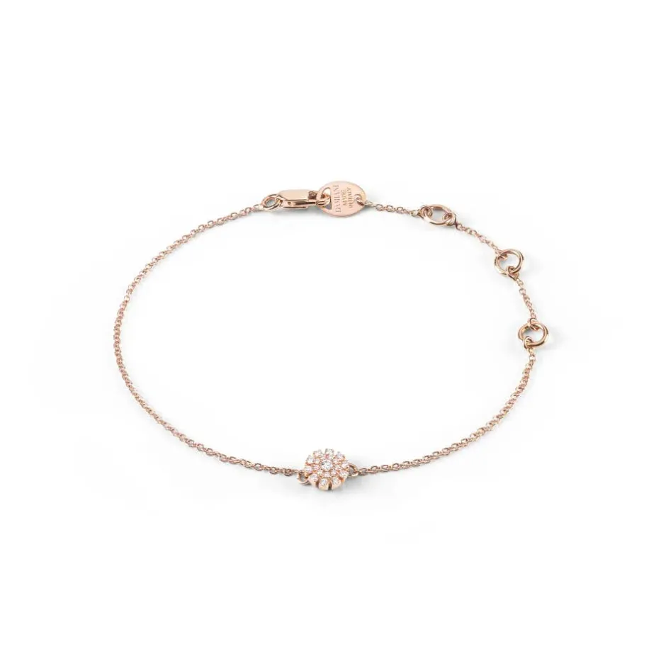 Damiani Bracciali>Bracciale in oro rosa con diamanti