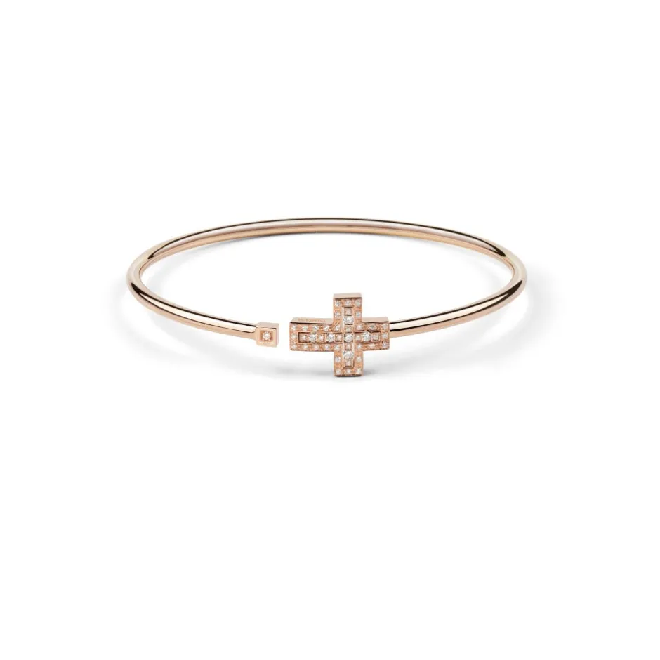 Damiani Bracciali>Bracciale in oro rosa con diamanti