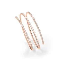 Damiani Bracciali>Bracciale in oro rosa con diamanti