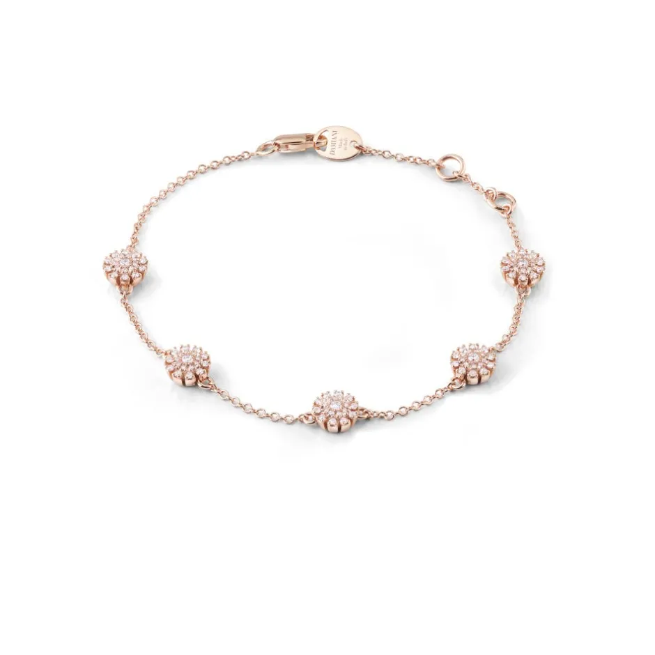 Damiani Bracciali>Bracciale in oro rosa con diamanti