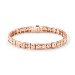 Damiani Bracciali>Bracciale in oro rosa con diamanti