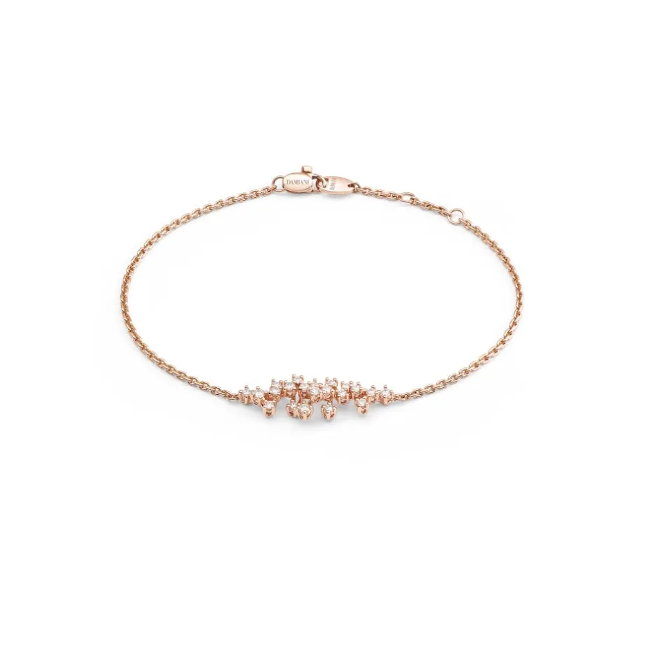 Damiani Bracciali>Bracciale in oro rosa con diamanti