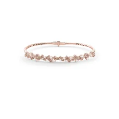 Damiani Bracciali>Bracciale in oro rosa con diamanti bianchi e brown