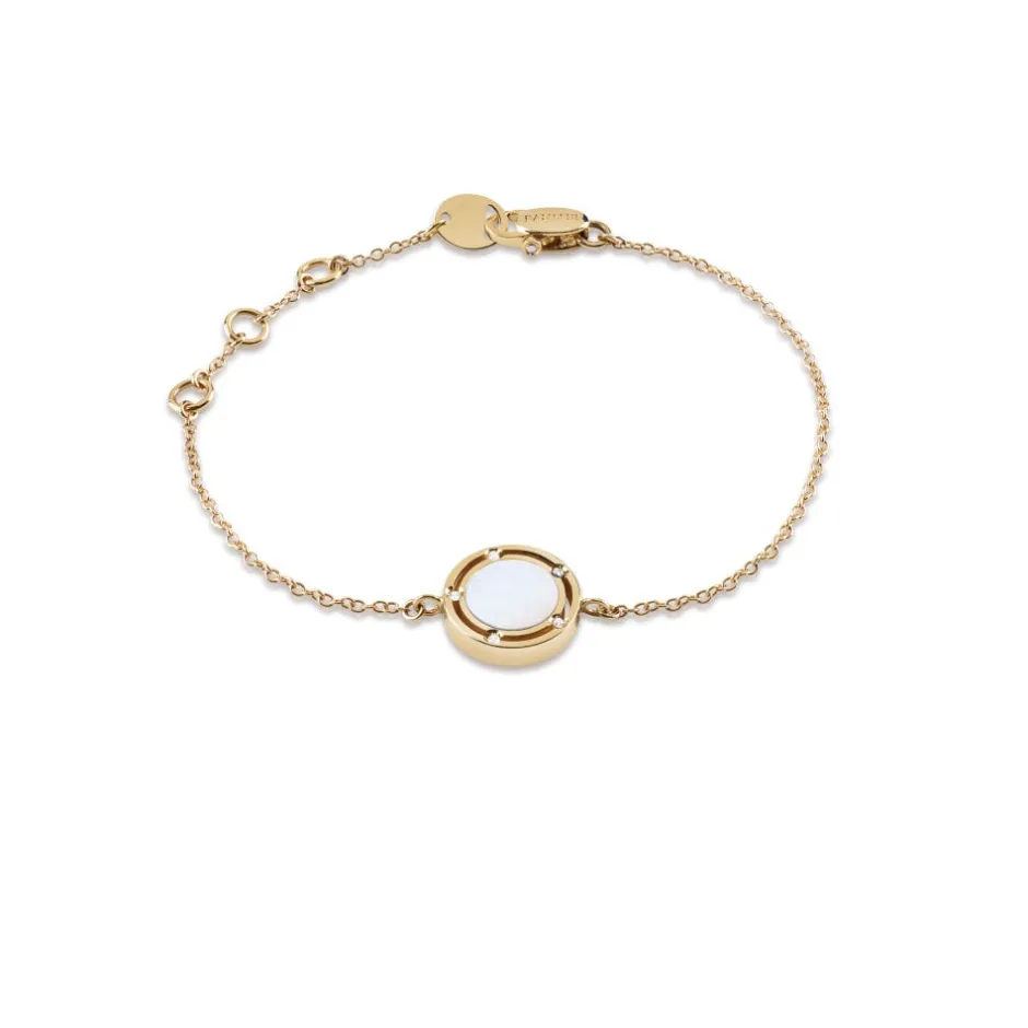 Damiani Bracciali>Bracciale in oro rosa con madreperla e diamanti