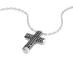 Uomo Damiani Uomo | Collane>Collana in argento con diamanti (30x20 mm.)