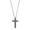 Uomo Damiani Uomo | Collane>Collana in oro bianco brunito con diamanti (26.50x16 mm)