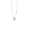 Uomo Damiani Collane | Uomo>Collana in oro bianco con diamanti, 8,3 mm.