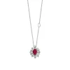 Damiani Collane>Collana in oro bianco con diamanti e rubino