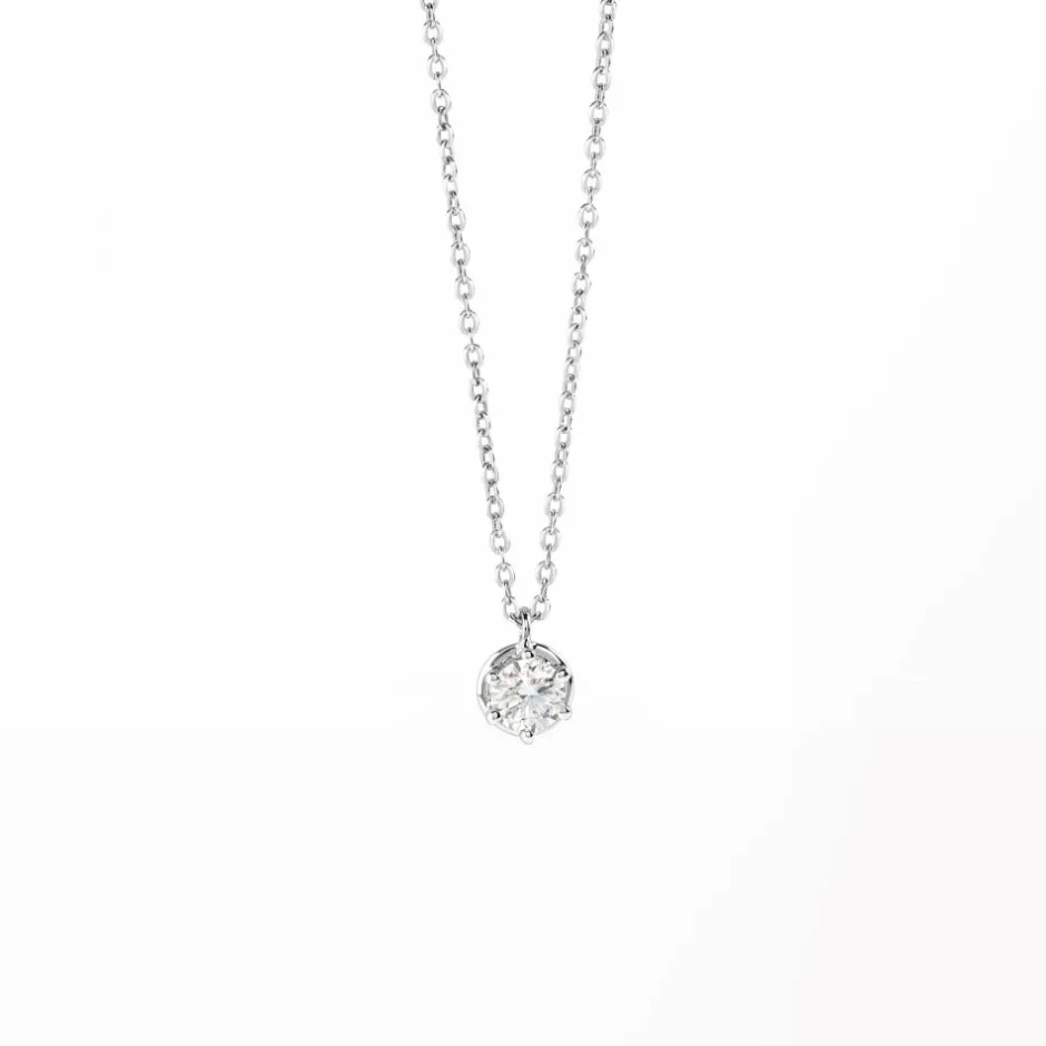 Damiani Collane>Collana in oro bianco con diamanti 0,15 carati