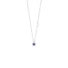 Damiani Collane>Collana in oro bianco con diamanti e zaffiro