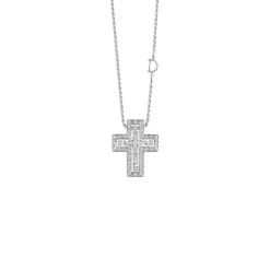 Uomo Damiani Uomo | Collane>Collana in oro bianco con diamanti
