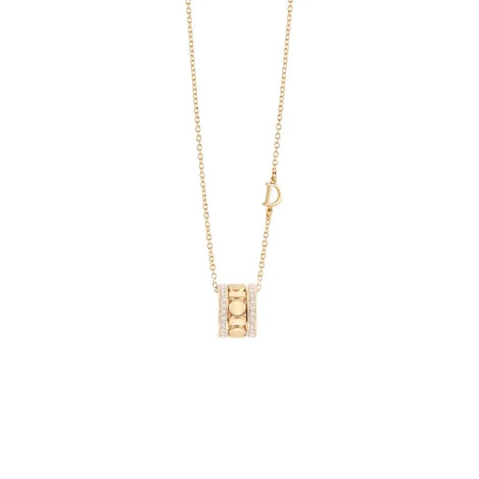 Uomo Damiani Uomo | Collane>Collana in oro giallo con diamanti, 8,3 mm.