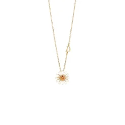 Damiani Collane>Collana in oro giallo con ceramica e quarzo citrino, 12 mm.