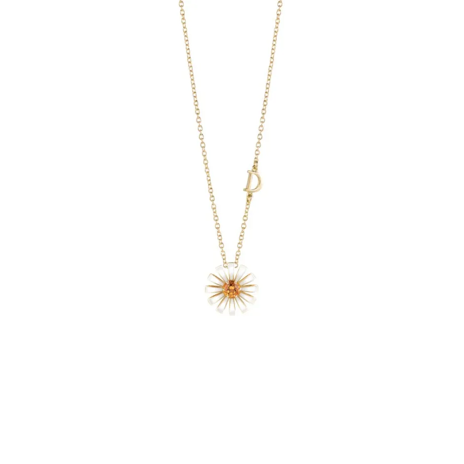 Damiani Collane>Collana in oro giallo con ceramica e quarzo citrino, 12 mm.