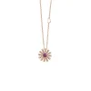 Damiani Collane>Collana in oro rosa con ametista e diamanti brown, 16 mm.