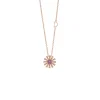 Damiani Collane>Collana in oro rosa con ametista e diamanti brown, 12 mm.