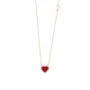 Damiani Collane>Collana in oro rosa con corniola e diamanti