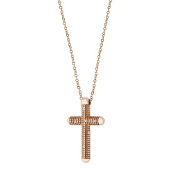 Uomo Damiani Uomo | Collane>Collana in oro rosa con diamanti (26.50x16 mm.)